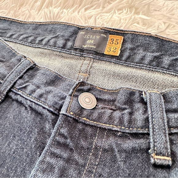J.Crew 484 Slim Fit Jeans Men’s 35x32 Dark Wash Denim - Picture 12 of 16